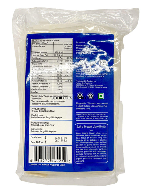 ORGANIC CHANA BESAN1.5KG - apniroots Grocery
